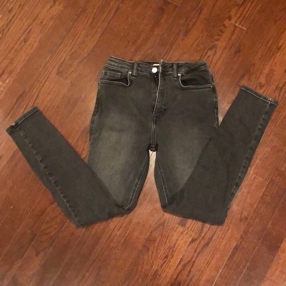 FOREVER 21 Gray Hi Rise Skinny Jeans